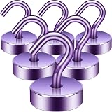 Neosmuk Magnetic Hooks Purple 40lb+ Heavy Duty Cruise Ship Accessories