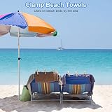 Coideal Beach Towel Clips 10 Pack Large Stainless Steel Clips Heavy Duty view 5