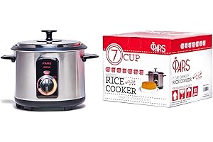 Pars Automatic Persian Rice Cooker - Tahdig Rice Maker Perfect Rice Crust, 7 Cup