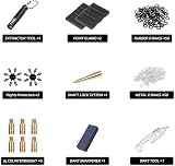 CyeeLife 180 Piece Darts Custom Fit Pack Set with Shafts Flights O-Rings view 4
