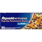 Reynolds Kitchens Pop-Up Parchment Paper Sheets, 10 x 13 Inches, 30 Count