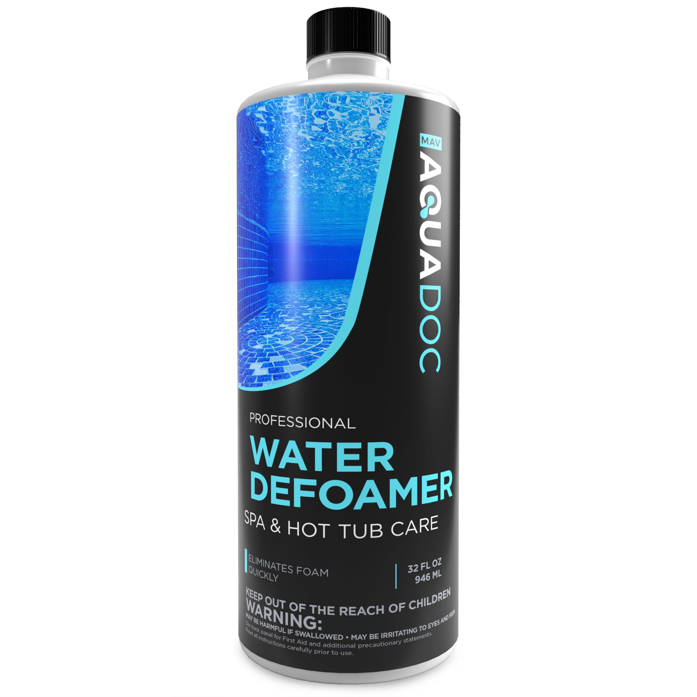Photo 1 of Hot Tub Defoamer - Spa Defoamer for Hot Tub Owners 32oz, Spa Anti Foam to Keep Foam Down, Hot Tub Chemicals Made in USA - AquaDoc