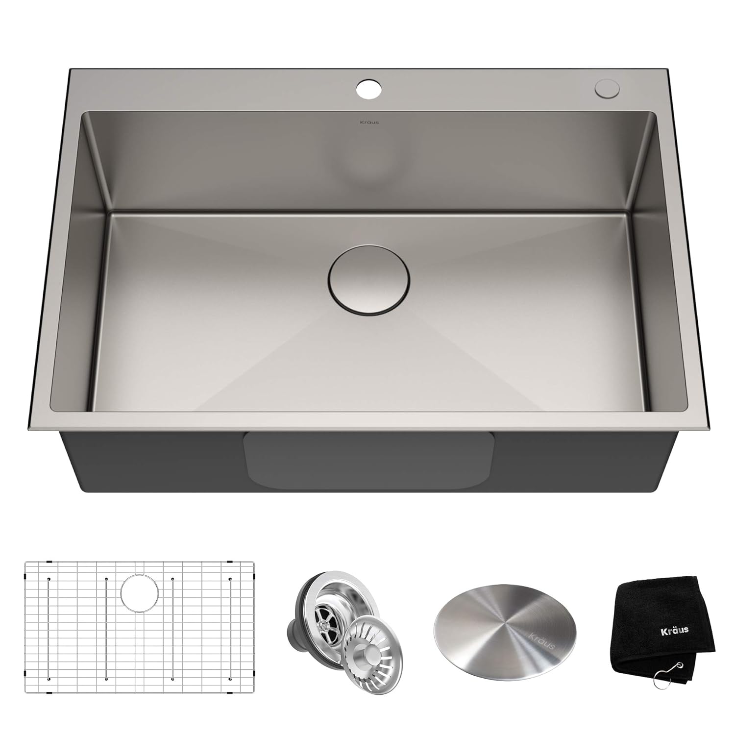 Best kitchen sink single basin 33x22x10