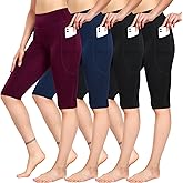CADMUS 4 or 1 Pack Women's Bike Shorts Leggings Spandex Athletic Shorts