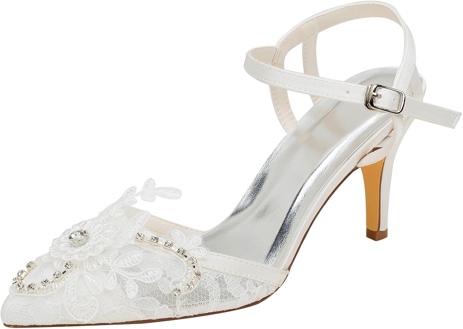 slingback bridal shoes