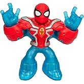 Heroes of Goo Jit Zu Marvel Infinity Armor Spider-Man, Stretchy Action Figure, Super Stretchy with Unique Squishy Metallic Ge