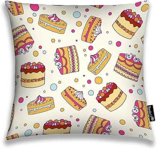 Amazon Com Randell Decorative Pillow Cake Drawning Throw Pillow