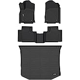 Jenofa-Car Floor Mats for 2011-2021 Jeep Grand Cherokee/Grand Cherokee WK 2022 2023 (Non L) All Weather Floor Mats Cargo Mat Car Mat for Grand Cherokee Accessories Full Set