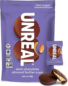 UNREAL Dark Chocolate Almond Butter Cups 6Pk, 3.2 OZ