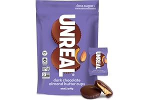 UNREAL Dark Chocolate Almond Butter Cups 6Pk, 3.2 OZ