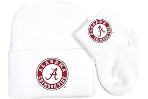 FUTURE TAILGATER Alabama Crimson Tide Newborn 0-3 Months Baby Knit Cap and Socks Set