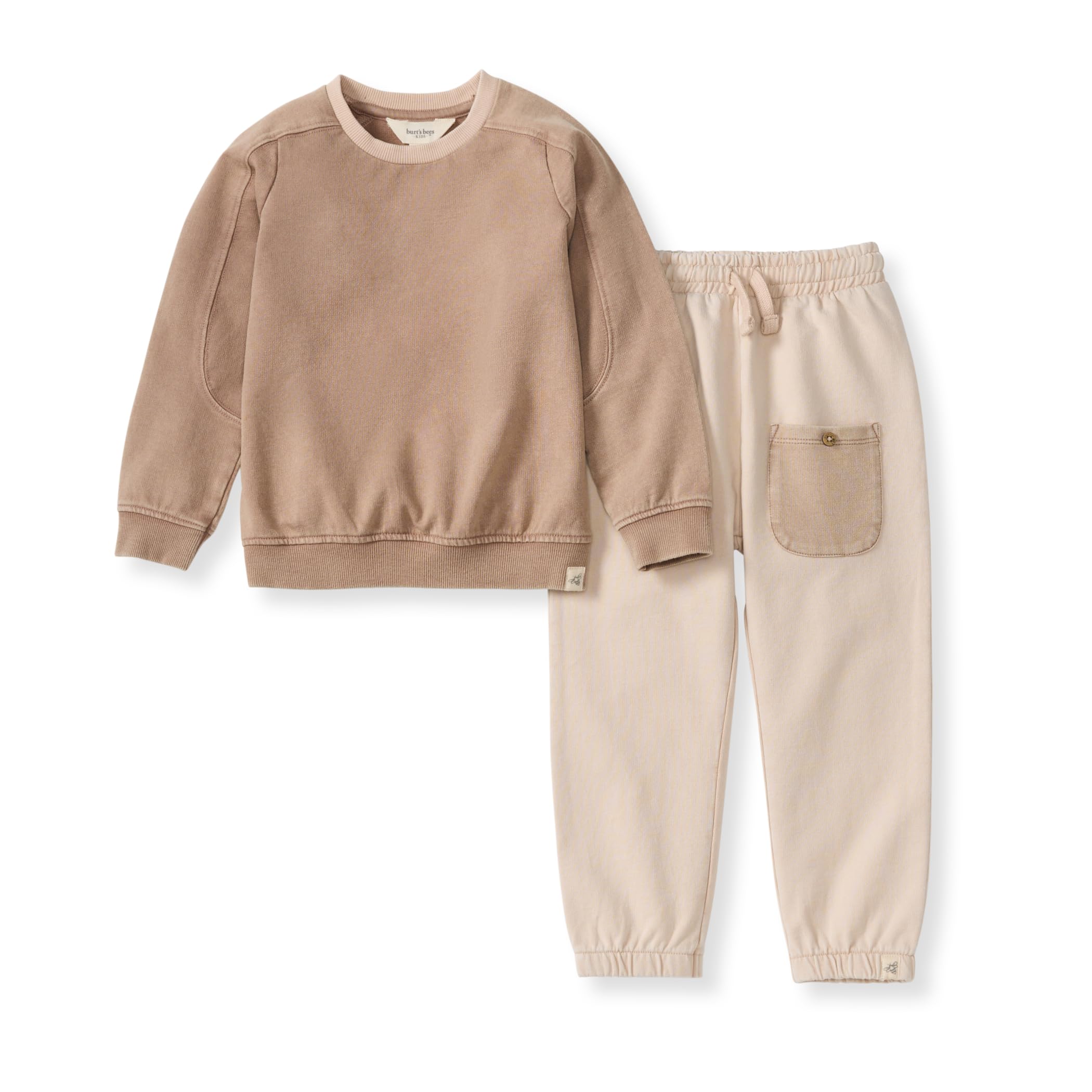 Photo 1 of **SIMILAR TO PICTURE** Burt's Bees Baby Baby Boys' Shirt and Pant Set, Top & Bottom Outfit Bundle, 24M