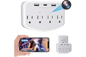 MINICATCHER 1080P Wireless Hidden Mini Cam Small Nanny Cam Wall Outlet WiFi Spy Camera Indoor Camera for Home Security Upgraded