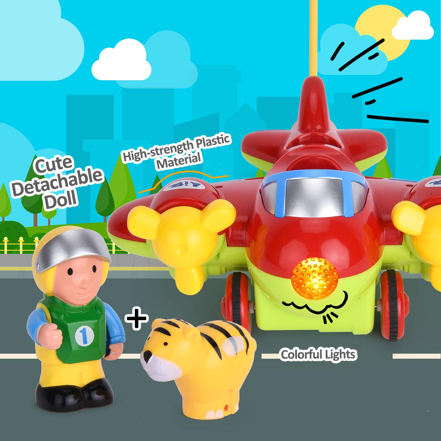 Jouet Tracteur Radiocommandee Rc Voiture Avec Musique Et Lumiere Cadeau Parfait Bebe Filles Garcons Pour Anniversaire Noel Nouvel An Rouge Gotechod Voiture Telecommandee Voitures Jouets Radiocommandes Centroarco Com