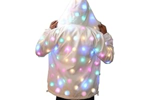 GUARDMAN Light Up Costume LED Jacket The Flash Coat Hoodie Rave Lights Adult Kids Clothing Family Outfit Men Women Dance Club Glow