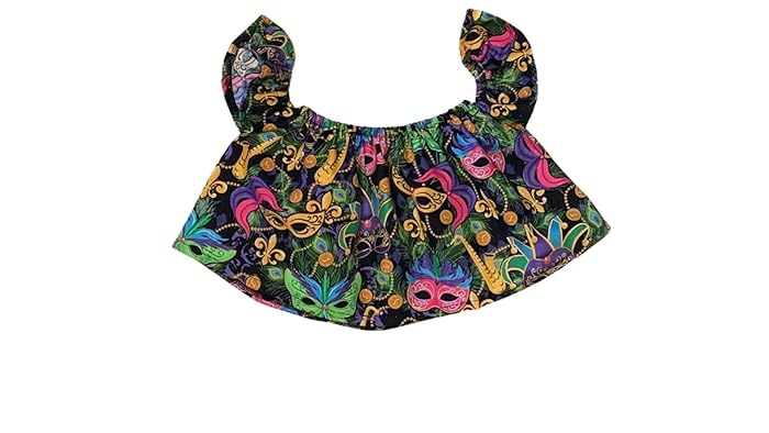 mardi gras crop top
