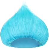 Geyoga 1 Pcs Funny Wig Crazy Hair for Halloween Party Sky Blue | Funny Colorful Wig Adults Use, Unisex Funky Hairband, Halloween Mardi Gras Cosplay Costume Party Accessories