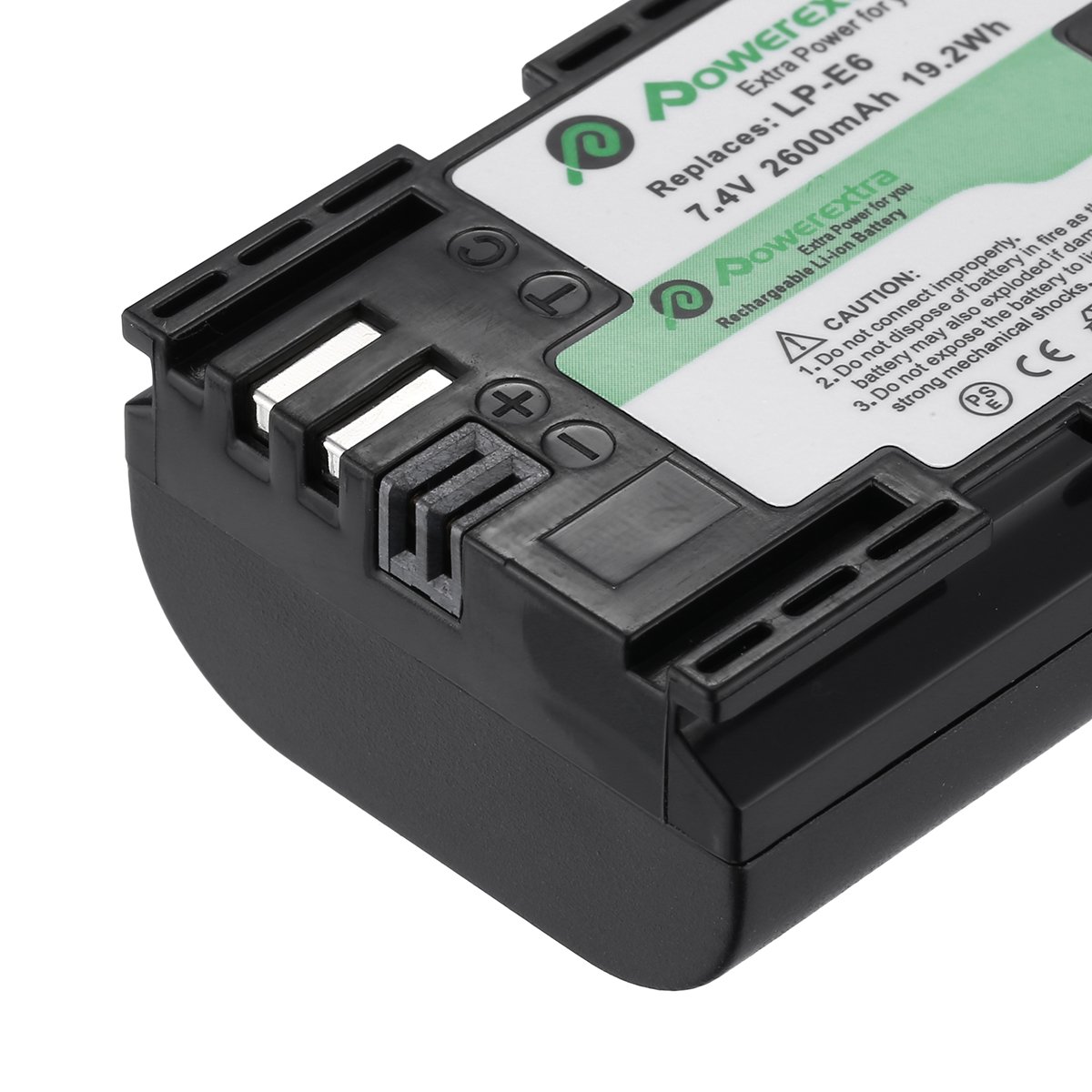 Powerextra 2 Pack Battery and USB Charger for Canon LP-E6 LP-E6N and Canon EOS 70D, EOS 5D Mark II, 5D Mark III, 7D Mark II, EOS 80D, 60D, 6D, 7D, 5DS, 5DS R and BG-E14, BG-E13, BG-E11, BG-E9, BG-E7, BG-E6 Grips