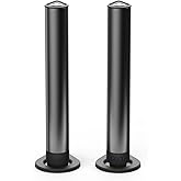 A Pair Bluetooth Tower Speakers with 4 Subwoofers, HiFi Floorstanding Home Speaker with Powerful Bass and Dual Drivers, Type C Charging