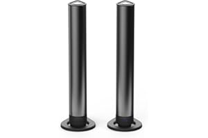 A Pair BT Tower Speakers with 4 Subwoofers, HiFi Floorstanding Home Speaker with Powerful Bass and Dual Drivers, Type C Charg