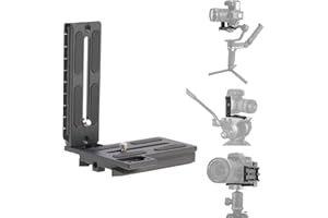 Fotga L-Shape Bracket Vertical Camera Quick Release Mount Plate for Zhiyun Crane 2 3 LAB Weebill 2 3 Weebill-S for DJI Ronin SC2 RS2 Gimbal Stabilizer Compatible with Manfrotto Tripod Ball Head