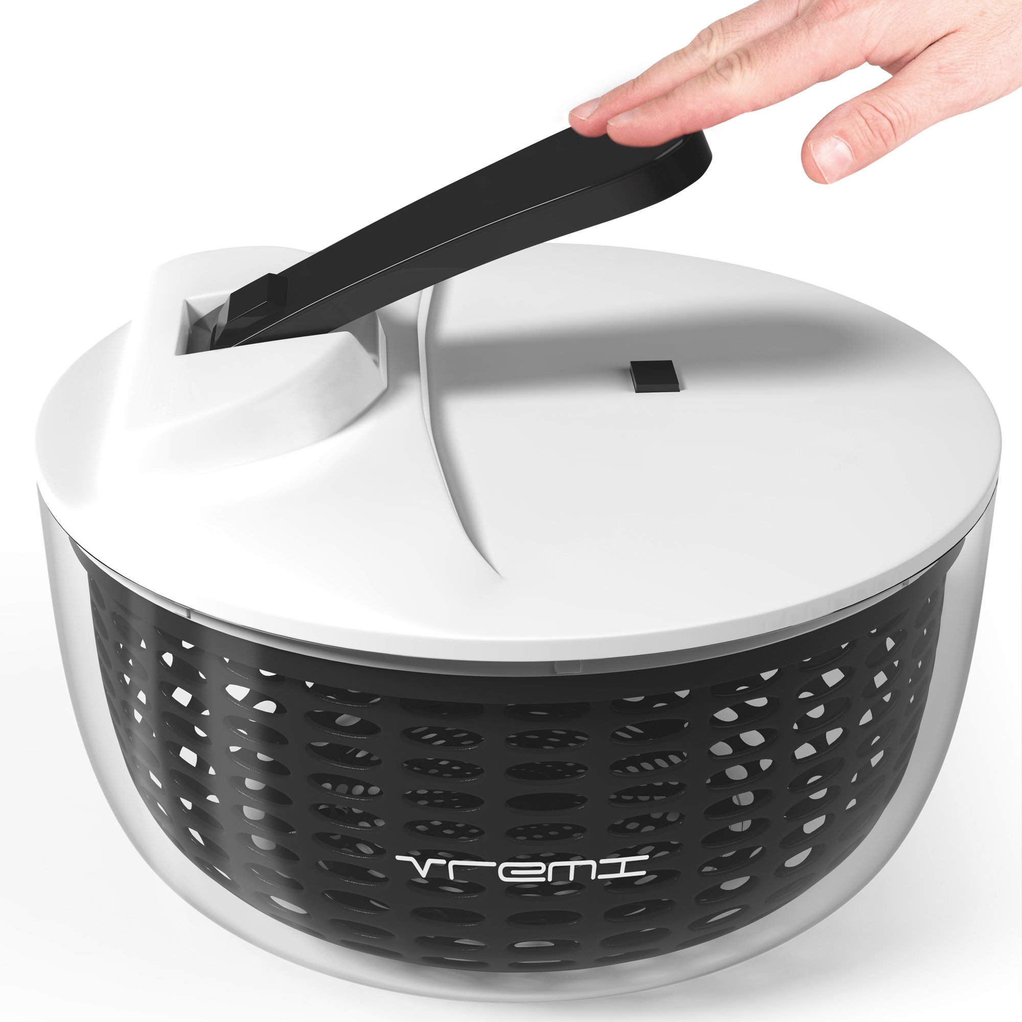 Vremi Large Salad Spinner 6.3 Quart Capacity BPA Free Collapsible
