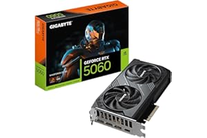GIGABYTE GeForce RTX 5060 WINDFORCE OC 8G Graphics Card, 8GB 128-bit GDDR7, PCIe 5.0, WINDFORCE Cooling System, GV-N5060WF2OC
