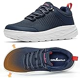 OrthoComfoot Men's Orthopedic Comfortable Diabetic Wide Shoes: Wide Toe Box Arch Support Plantar Fasciitis Sports Sneakers,Fashion Casual Hammer Toes Shoes for Foot and Heel Pain Relief