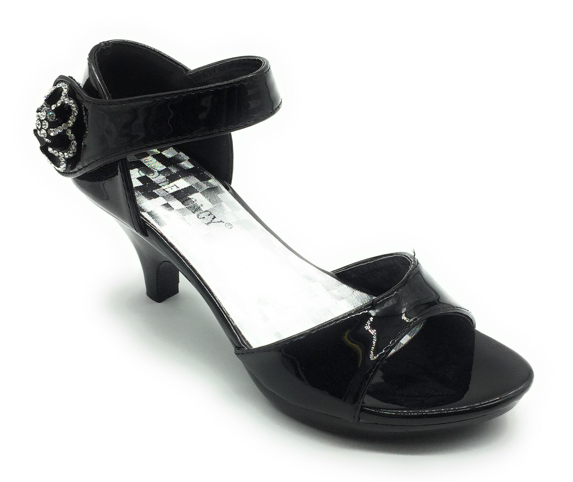 black dress sandals low heel