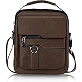 AfitLulu Messenger Bag for Men, 5 Pockets Shoulder Bag for Men with Zipper, Mens Crossbody Bag with Adjustable Strap