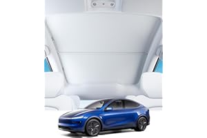 TADPOLE JUMP for New Tesla Model Y Juniper 2026 Sunshade Roof with Magnetic Clips, Nano Ice-Crystal Coating, No Gaps, No Sagging (Nano-Tech Blue)