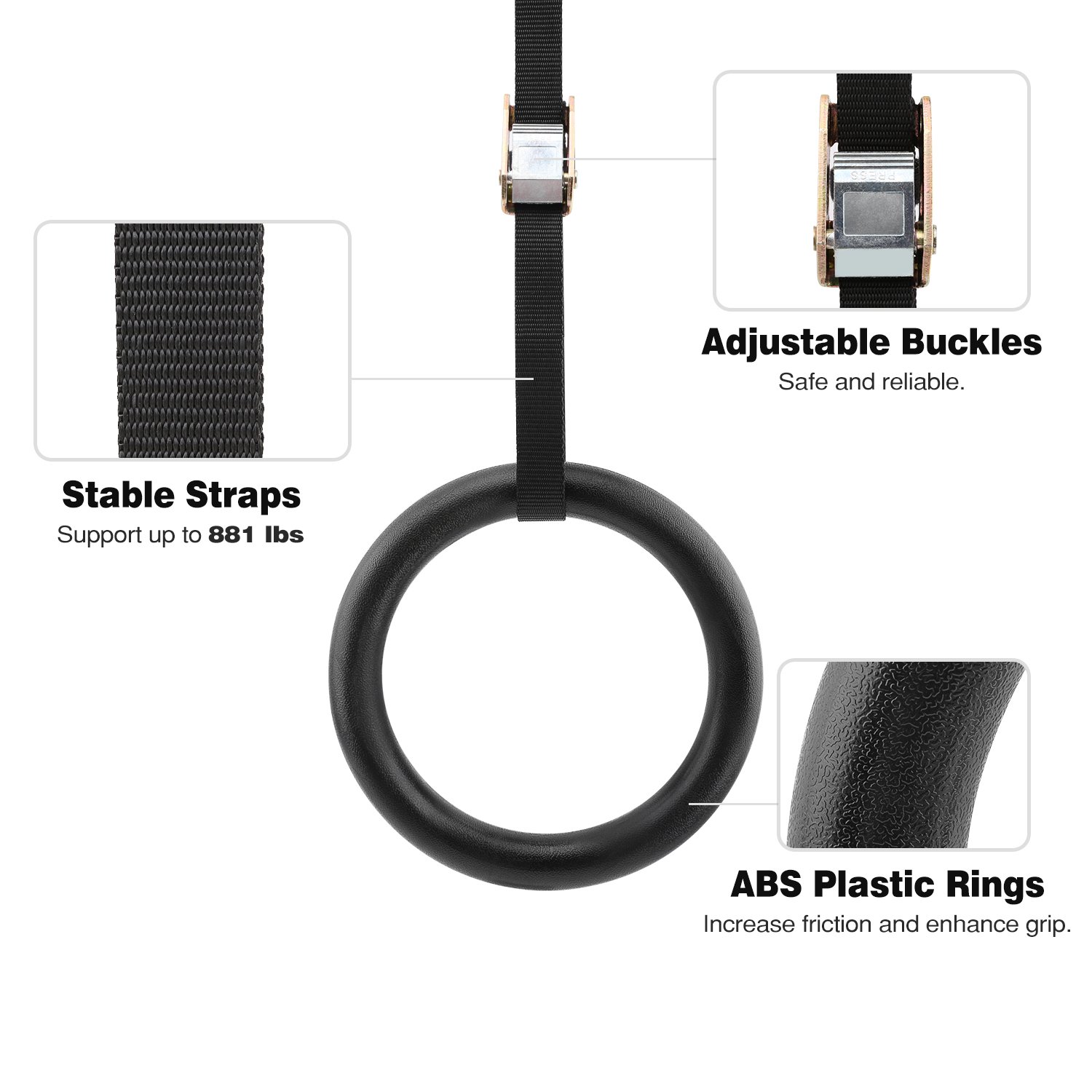 Muscular Training Exercise Gym Rings Fitness Crossfit Rings Workout