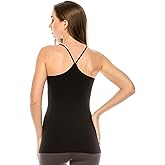 Kurve American Made Y-Back Spaghetti Strap Basic Cami, UV Protective Fabric UPF 50+ (Made with Love in The USA)