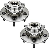 PEYU 515072 (Pair) Front Wheel Hub and Bearing Assembly for Dodge Ram 1500 2002-2008 5 Lug 2-Wheel ABS Models Only Without ABS Sensor