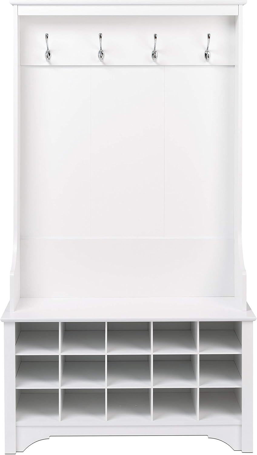 white shoe storage bench on Universal Ltd Hall Trees With Bench And Coat Racks Hall Tree With Shoe Storage In Black Entryway Storage Organizer 38l X 15 5w X 68h Inch Easy Assembly Black Hall Trees Home