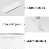 DIMJ 20Pack Closet Drawer Organisers White Non-Woven Fabric Dividers view 5