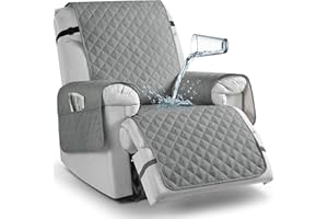 TAOCOCO Non-Slip Recliner Chair Cover Sofa Slipcover, Pet Cover for Small Recliner Chair with Elastic Straps, Washable Reclin