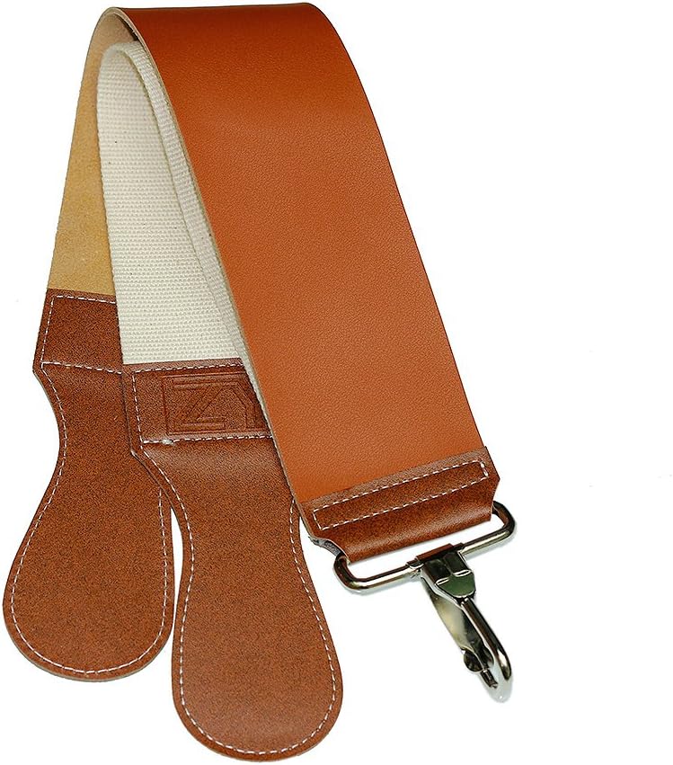 BlueCosto Men's Shaving Straight Razor Strop Barber's Knife Leather Sharpening Strap Belt