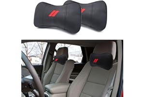 GZSH 2 Pcs Car Neck Pillow Comfortable And Soft Car Seat Headrest Car Headrest Pillow for Dodge Accessories Neck Support Cushion Breathable and Removable Reduces Neck Pressure And Improves Driving Comfort