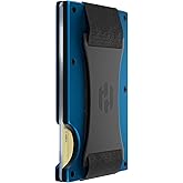 Hayvenhurst Wallet For Men - Reinvented Design Men's Wallet - Slim, Minimalistic & Seamless, Blocks RFID Scanners with a Cash Strap (Navy)