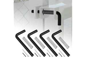 XaXmTee 4 Pack 819T Trailer Gate Spring Latch Kit with Extra Pins 4 Set Trailer Gate Pins Heavy Duty Trailer Gate Latch Repair Kit for Carry-On Utility Trailers