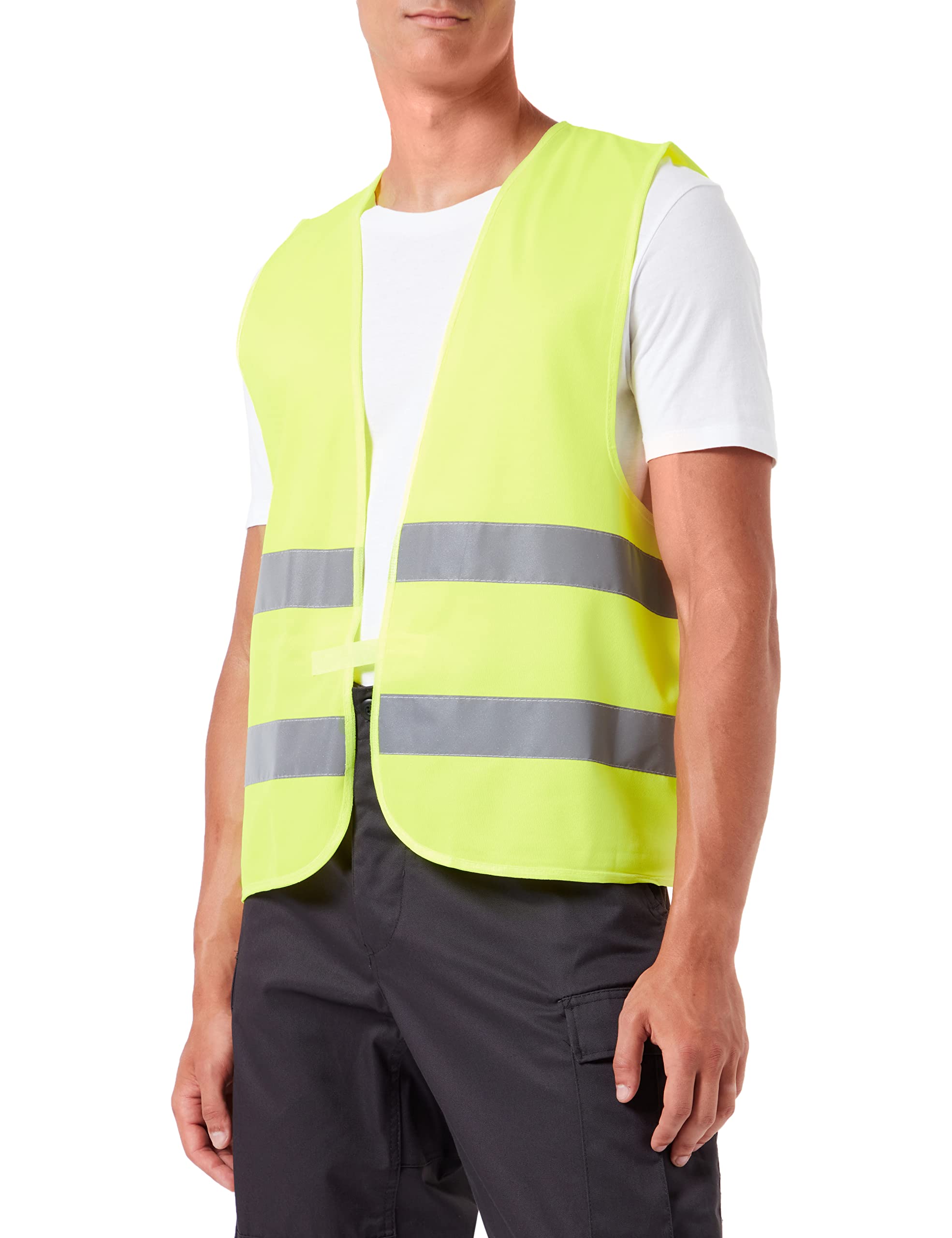 Inconnu Yellow Reflective Safety Vest - This EN-471 T/XL Single