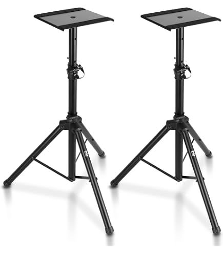 Amazon.com: K&M 26720.022.55 Adjustable Monitor Speaker Stand