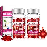JISKG Hair Treatment Vitamin Serum Oil Capsule for Dry Damaged Hair, 2 Boxs, Enriched with Moroccan Macadamia Avocado Oils. (80 Pcs)