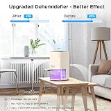 EasyAcc Dehumidifier 1200ml Portable Quiet Auto Shut Off for Wardrobe Bedroom view 2
