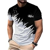 SOLY HUX Men's T Shirts Color Block Graphic Tees Crew Neck Short Sleeve Casual Summer Tops