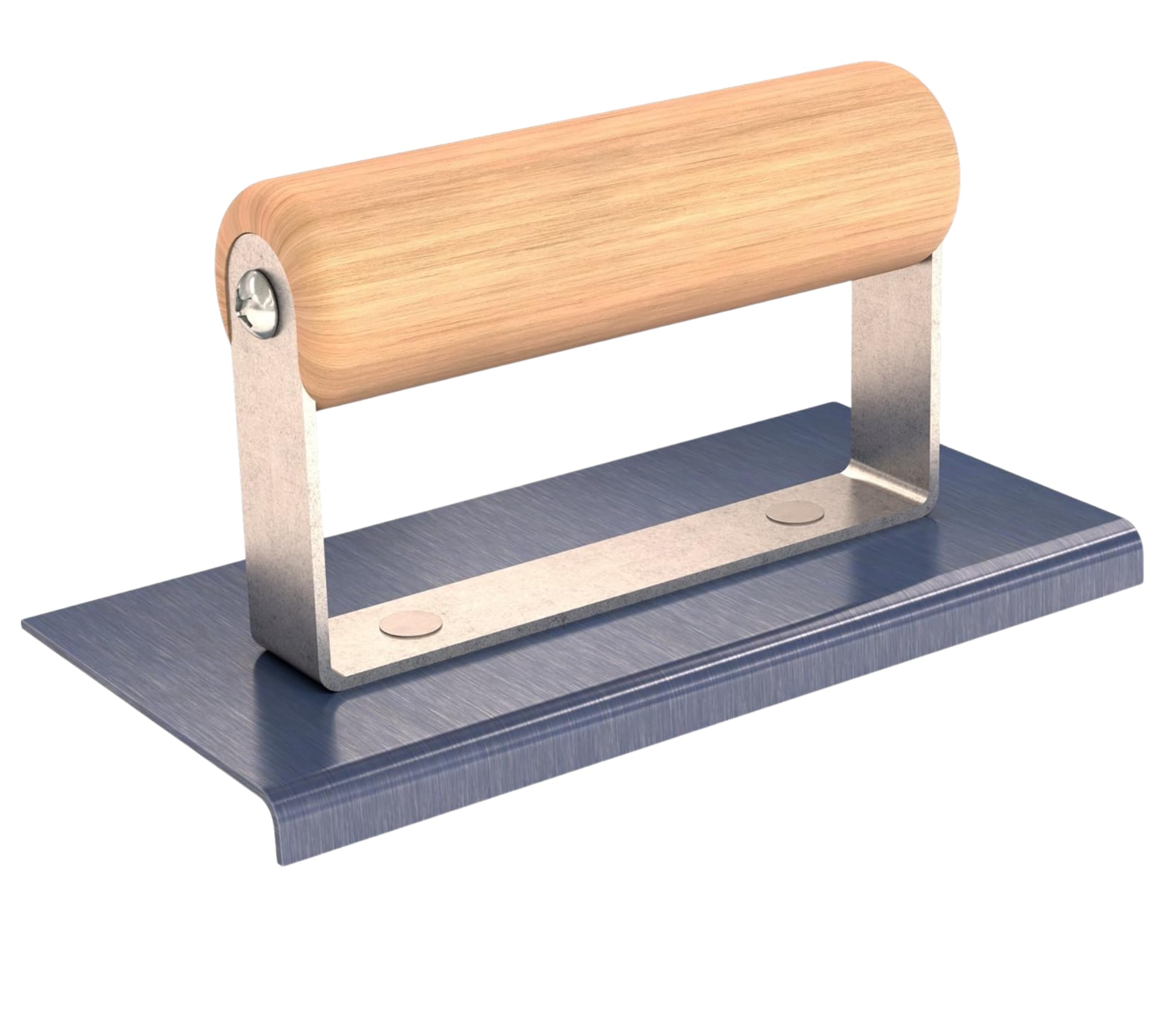 Bon 82-867 Edger - Blue Steel 6-inch X 3-inch - 1/8-inch Radius 3/8-inch Lip with Wood Handle โ image 1