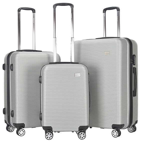 Goplus 3 Piece Set Luggage GLOBALWAY Hardshell Travel