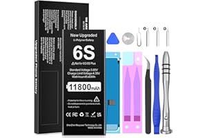 TQTHL Upgraded Battery for iPhone 6S, (2025 New Version) [11800mAh] Battery Replacement for iPhone 6S A1633,A1688,A1700 with Complete Professional Repair Tool…