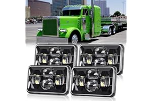 BAOLICY 4x6 In H6545 LED Headlights DOT Approved 4PCS White High Low Beam Rectangle H4668 H4656 H4651 H4652 H4666 H4642 Headl